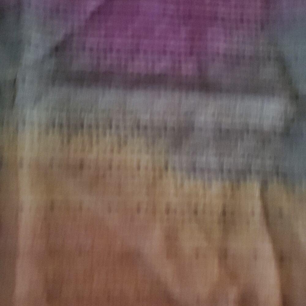 Vintage Scarf BURGUNDY AMBER OMBRE Sheer Chiffon 20" SQUARE - Picture 7 of 9